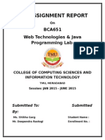 Bca 651 Java Lab Assignment