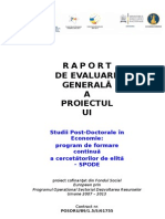 Raport de Evaluare Generala A Proiectului
