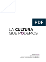 La Cultura Que Podemos Definitivo PDF