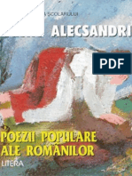 Alecsandri Vasile - Poezii Populare Ale Rom (Aprecieri)
