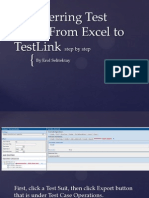 Transferring Test Cases From Excel To Testlink: Step by Step