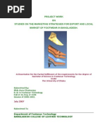 Studies On The Marketing Strategies For Export and Local Market of Footwear in Bangladesh PDF