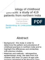 Epidemiology of Childhood Psoriasis