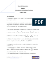 XI Math Ch5 ComplexNumbers&QuadraticEquations TA QB