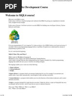 Mql 4- Metatrader 4 Development Course