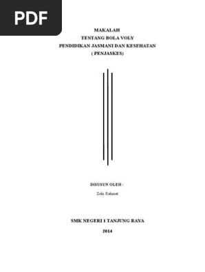 Makalah Bola Voly Lengkap Smk