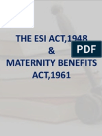 ESI & Maternity Benefits Act Presentation