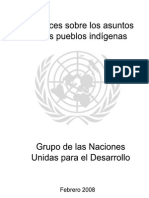 Directrices Sobre Los Asuntos de Los Pueblos Indigenas - Grupo de Las Naciones Unidas Para El Desarrollo