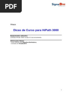 Dicas de Curso HiPath 3000