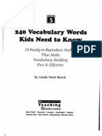 240 5th Grade Vocab Words PDF