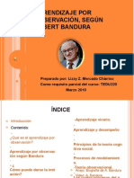 Aprendizaje Por Observacion Segun Albert Bandura