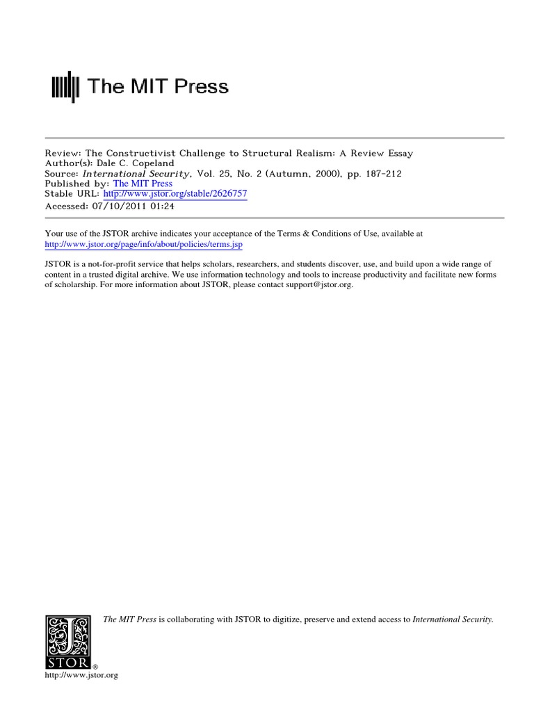 Structural realism essay image