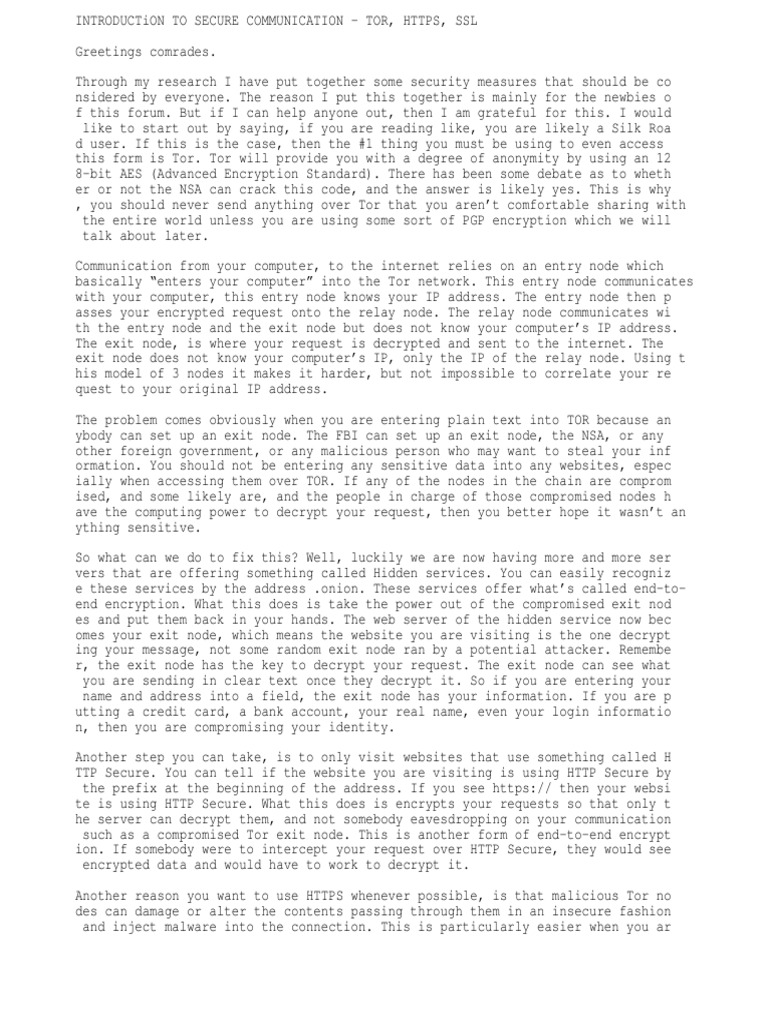 Jolly Rogers Security | PDF | Tor (Anonymity Network) | Public Key  Cryptography