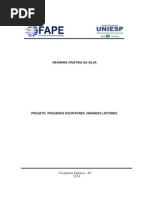 Projeto Pequenos Escritores Grandes Leitores OK