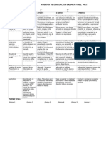 Rubrica de Evaluacion Examen Final MKT