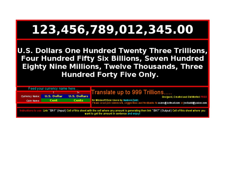 Currency Amount to Words Converter | PDF | United States Dollar | Currency