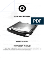 Target Sandwich Press Model TARSP31