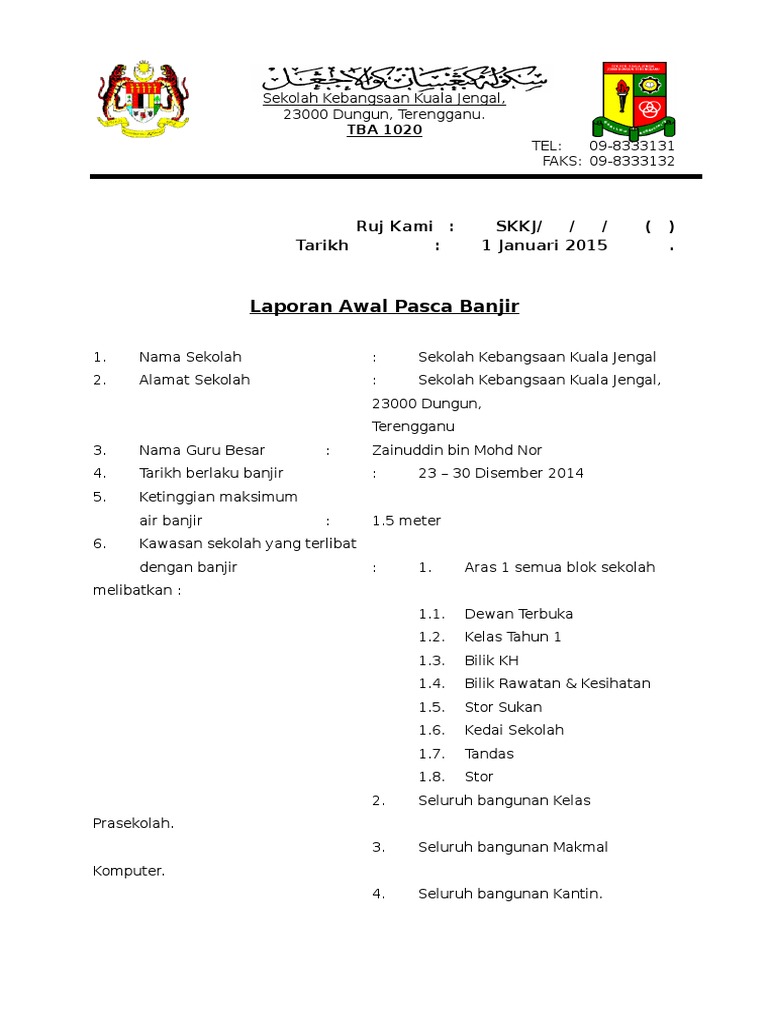 Laporan Banjir