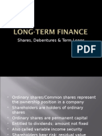 Shares, Debentures & Term Loans