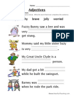 Adjectives Worksheet 4 PDF