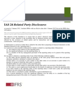 IAS 24 Related Party Disclosures: Technical Summary