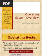 Operating System Overview: Operatin G Systems: Internals and Design Principles