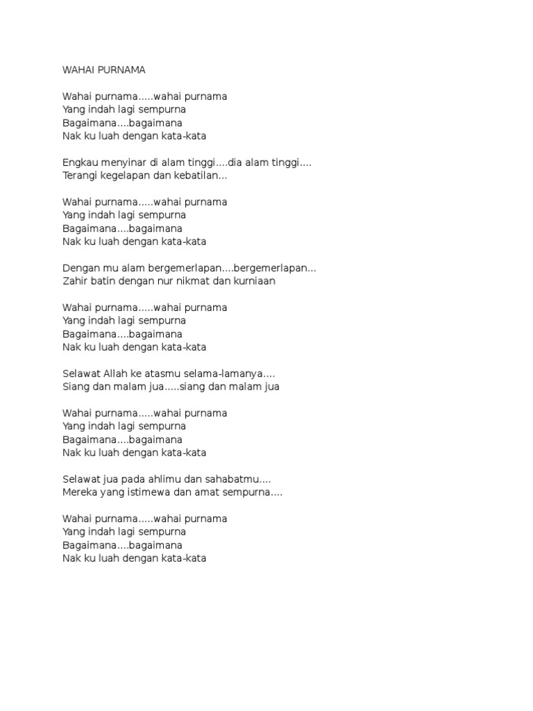 Wahai Purnama Pdf