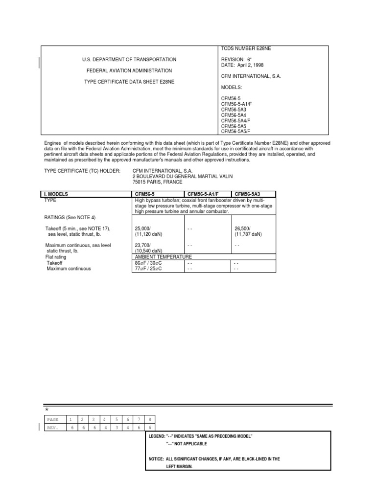 Cfm56 5 5a Us Pdf Internal Combustion Engine Machines