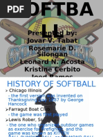 Download Softball Presentation by jovtabat SN25365397 doc pdf