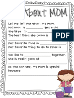 Mothers Day Questionnaire Survey and Poem