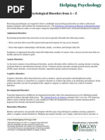Download Psychological Disorders from A  Z by Helping Psychology SN25366274 doc pdf