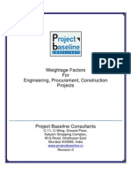 Weightage Factors for EPC Projects