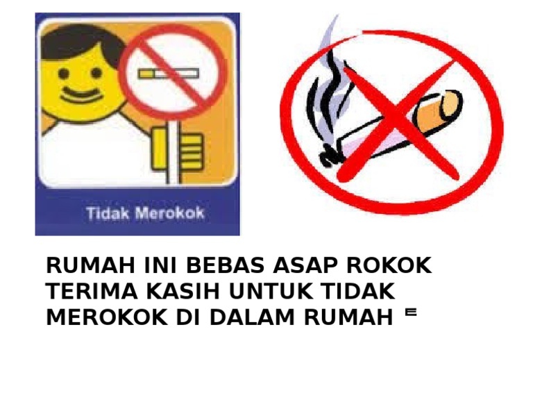 Print Poster Rumah Bebas Asap Rokok