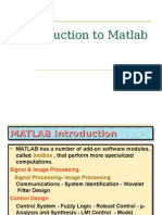 Introduction To Matlab