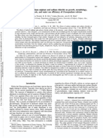 The effects of sodium sulphate and sodium chloride on growth, morphology