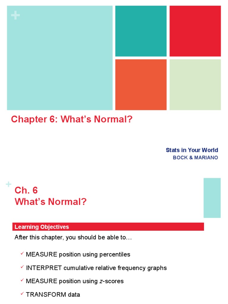 Statistics Ch. 6 - Normal Distribution | PDF | Percentile | Normal ...