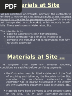Materials at Site: For All His Expenses) | PDF