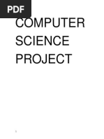 Computer Science Project 12th