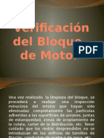 Verificación Del Bloque Motor