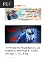 6 Principios Fundamentais do Internet Marketing #1 Como Otimizar Blog