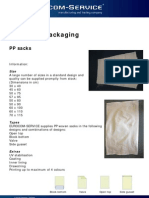 Industrial Packaging: PP Sacks