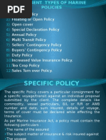 Marine policy in India and types
