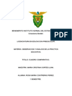 cuadro comparativo de diario de observacion