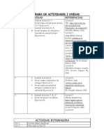 CRONOGRAMA DE ACTIVIDADES I UNIDAD