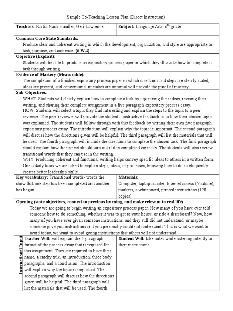 How-To Lesson Plan | PDF | Lesson Plan | Paragraph
