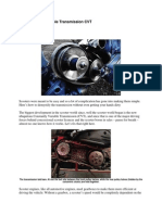 Continuously Variable Transmission CV T Explained