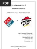 Download Pizza Hut and Dominos marketing strategy by Sankar Rajan SN25371457 doc pdf