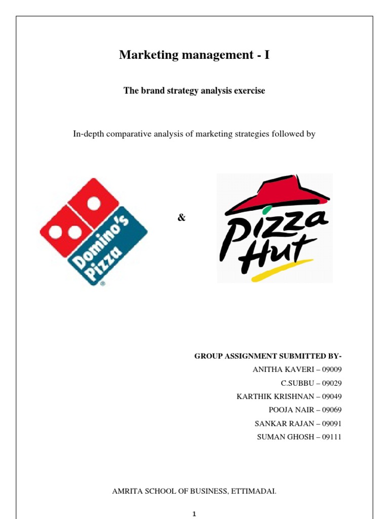 pizza hut and dominos marketing strategy