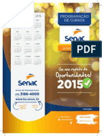 Catalogo de cursos SENAC - Salvador 2015