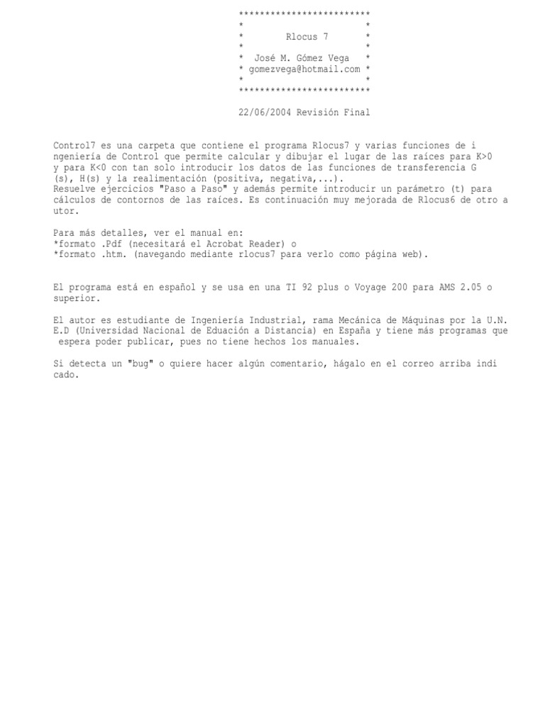 Control 7 | PDF | Informática